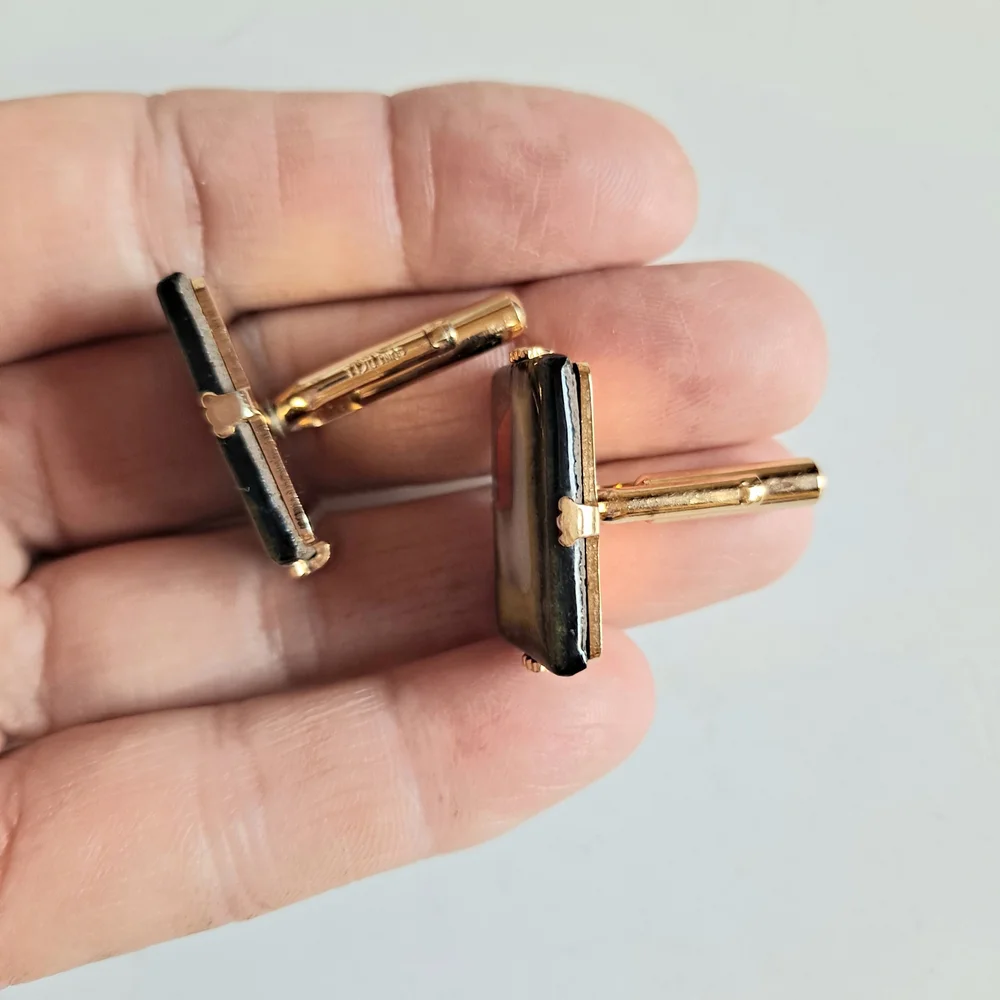 Abstract Multicolor Cuff Links